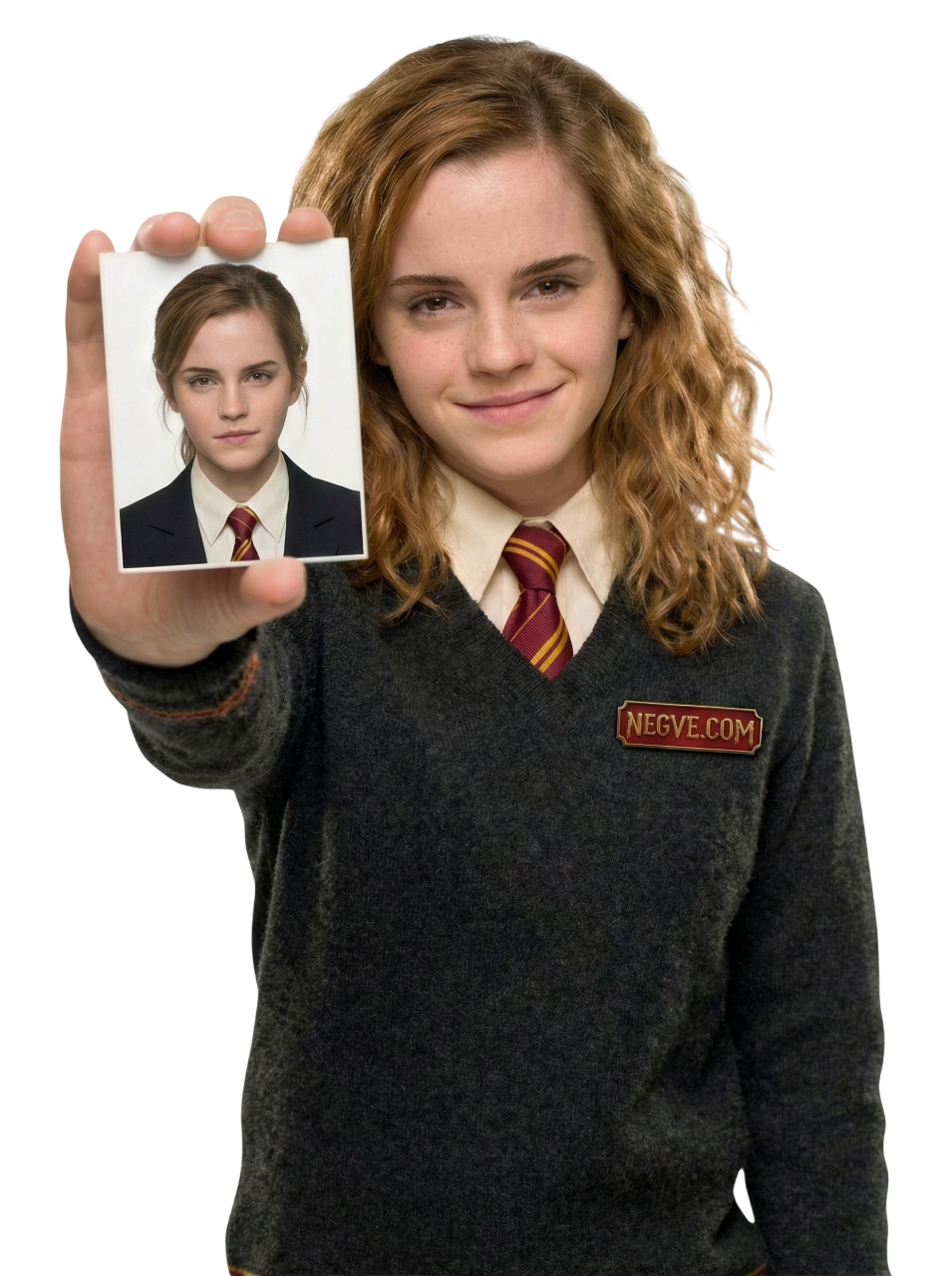 Девушка с паспортом - пример идеального фото на документы онлайн